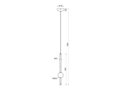 Moderne LED Pendelleuchte MELITA 1-flammig, dimmbar, Metall Messing Ø 13cm