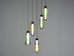 Moderne LED Pendelleuchte MINERVA 5-flammig, höhenverstellbar Ø 42cm
