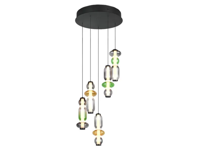Moderne LED Pendelleuchte MINERVA 5-flammig, höhenverstellbar Ø 42cm