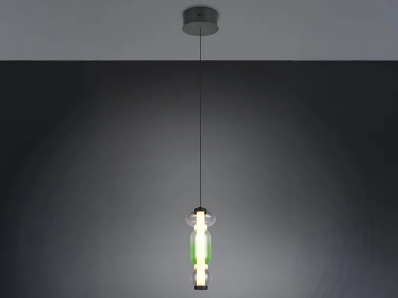 Moderne LED Pendelleuchte MINERVA 1-flammig, höhenverstellbar Ø 15,5cm