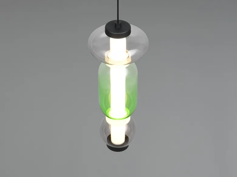 Moderne LED Pendelleuchte MINERVA 1-flammig, höhenverstellbar Ø 15,5cm