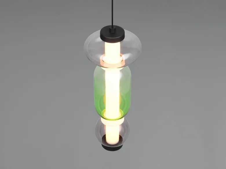 Moderne LED Pendelleuchte MINERVA 1-flammig, höhenverstellbar Ø 15,5cm
