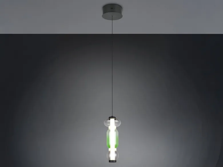 Moderne LED Pendelleuchte MINERVA 1-flammig, höhenverstellbar Ø 15,5cm