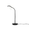 Moderne LED Schreibtischlampe MONZA dimmbar mit Flexarm, Schwarz, Höhe 57cm
