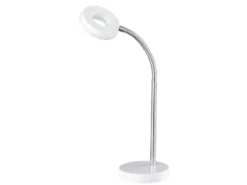 Moderne LED Schreibtischleuchten 2er SET flexibel & biegsam 1 flammig in Weiß