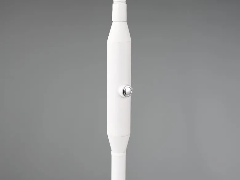 Moderne LED Stehlampe MONZA dimmbar mit Flexarm, Weiß, Höhe 145cm