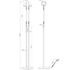 Moderne LED Stehlampe MONZA dimmbar, 2-flammig Messing, Höhe 160cm