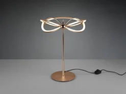 Moderne LED Tischlampe CHARIVARI Messing matt, Höhe 50cm