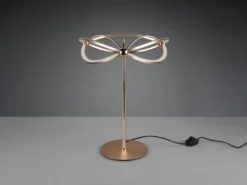 Moderne LED Tischlampe CHARIVARI Messing matt, Höhe 50cm