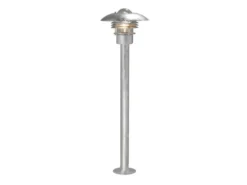 Moderne LED Wegeleuchte aus galvanisiertem Stahl, Höhe 98cm