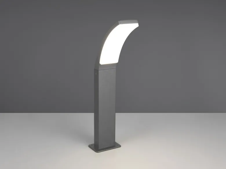 Moderne LED Wegeleuchte BEJA aus Aluminium in Anthrazit, Höhe 60cm