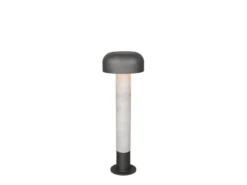 Moderne LED Wegeleuchte in Betonoptik & Anthrazit, Höhe 54cm