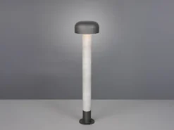 Moderne LED Wegeleuchte in Betonoptik & Anthrazit, Höhe 84cm