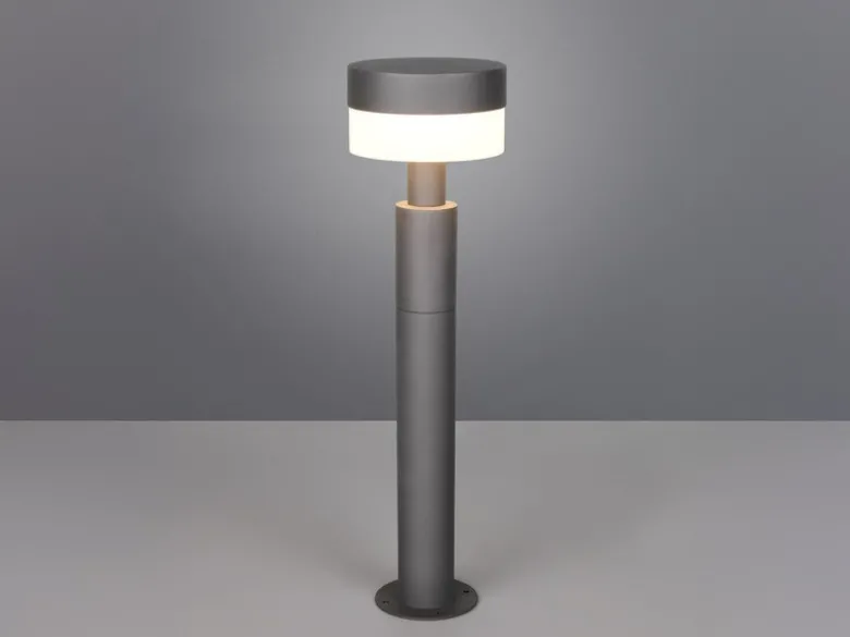 Moderne LED Wegeleuchte MACKENZIE aus Aluminium in Anthrazit, Höhe 50cm