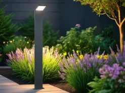 Moderne LED Wegeleuchte PEARL aus Aluminium Anthrazit, Höhe 100cm