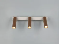 Moderner LED Deckenstrahler AMBALA dimmbar 3-flammig Coffee, Breite 44cm