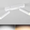 Moderner LED Deckenstrahler AMBALA dimmbar 2-flammig Weiß, Breite 26cm