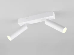 Moderner LED Deckenstrahler AMBALA dimmbar 2-flammig Weiß, Breite 26cm