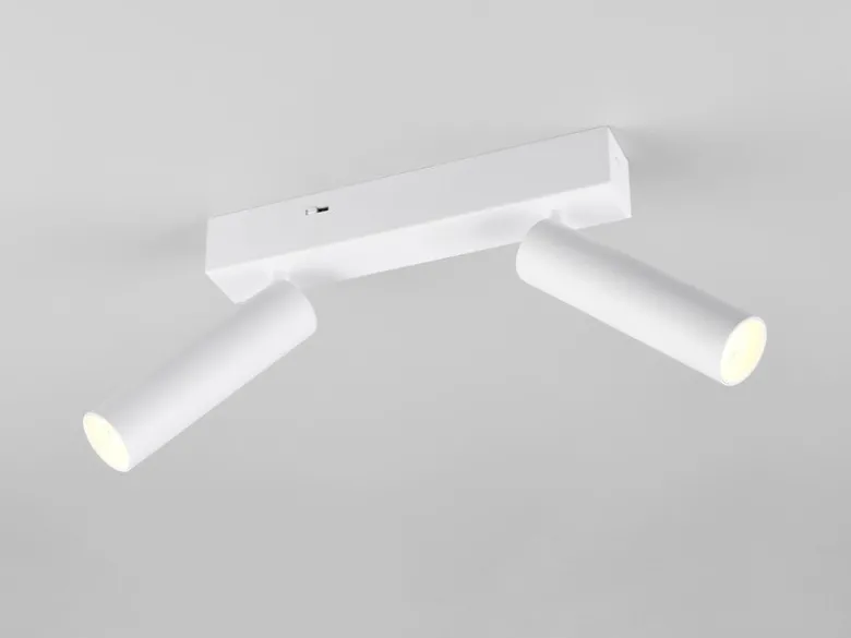 Moderner LED Deckenstrahler AMBALA dimmbar 2-flammig Weiß, Breite 26cm