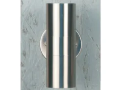 Moderne Up-Down Außenwandleuchte MODENA, Höhe 17cm, Edelstahl