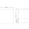 Moderne up & down LED Wandleuchten 2er Set Kubus Schwarz / Gold, Quadrat 10cm