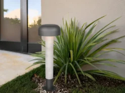 Moderne Wegeleuchte FRASER in Betonoptik & Anthrazit, Höhe 54cm