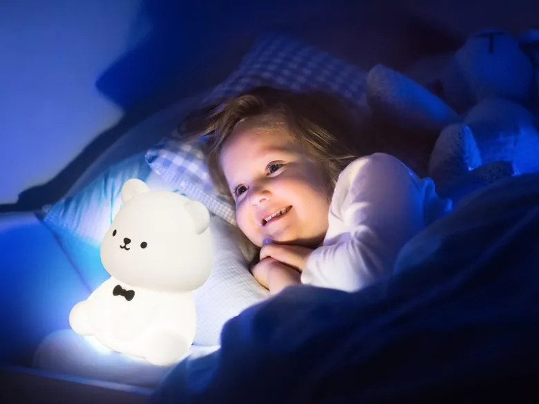 Nachtlicht KARL dimmbar, per USB aufladbar, mit Timer & Farbwechsel, Höhe 13cm