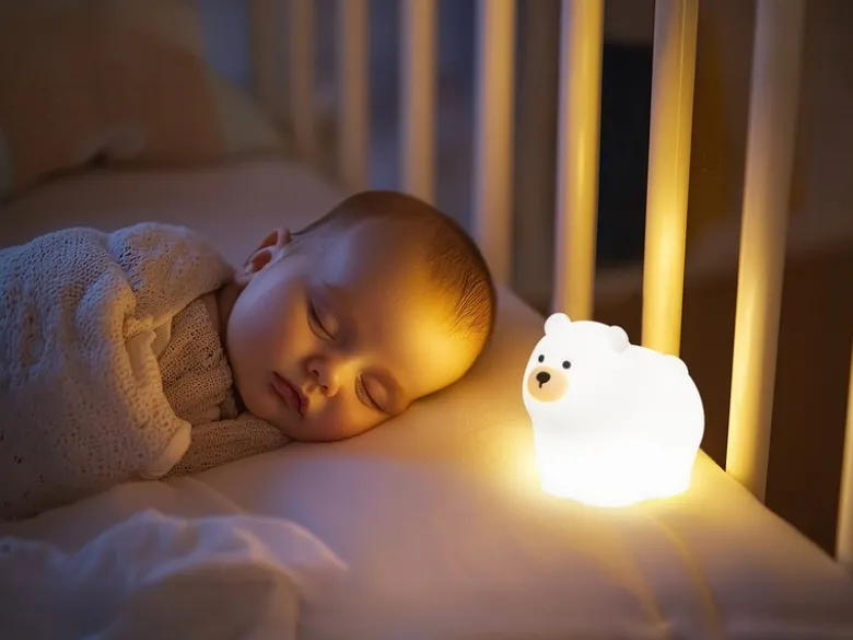 Nachtlicht KNUT dimmbar per USB aufladbar, mit Farbwechsel & Timer, Höhe 11cm