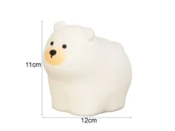 Nachtlicht KNUT dimmbar per USB aufladbar, mit Farbwechsel & Timer, Höhe 11cm