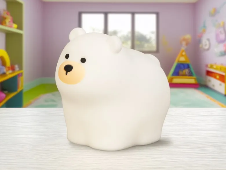 Nachtlicht KNUT dimmbar per USB aufladbar, mit Farbwechsel & Timer, Höhe 11cm