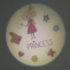 Nachtlicht PRINZESSIN (1 Motiv) Projektor für die Kinderzimmer Steckdose H: 7cm