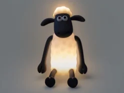 Nachtlicht SHAUN DAS SCHAF per USB aufladbar, dimmbar, 7 Lichtfarben, Höhe 14cm