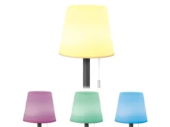 Outdoor Akku Tischlampe GARDEN ohne Kabel mit RGB Höhe 29cm