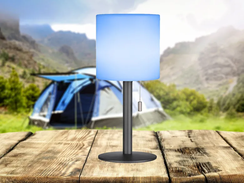Outdoor Akku Tischlampe LESINA ohne Kabel - dimmbar & RGB - Höhe 30cm
