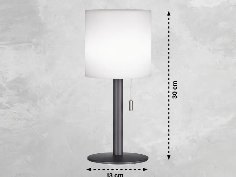 Outdoor Akku Tischlampe LESINA ohne Kabel - dimmbar & RGB - Höhe 30cm