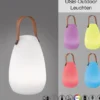 Outdoor Akku Tischlampe RUBY ohne Kabel mit RGB Farbwechsel, Höhe 20cm