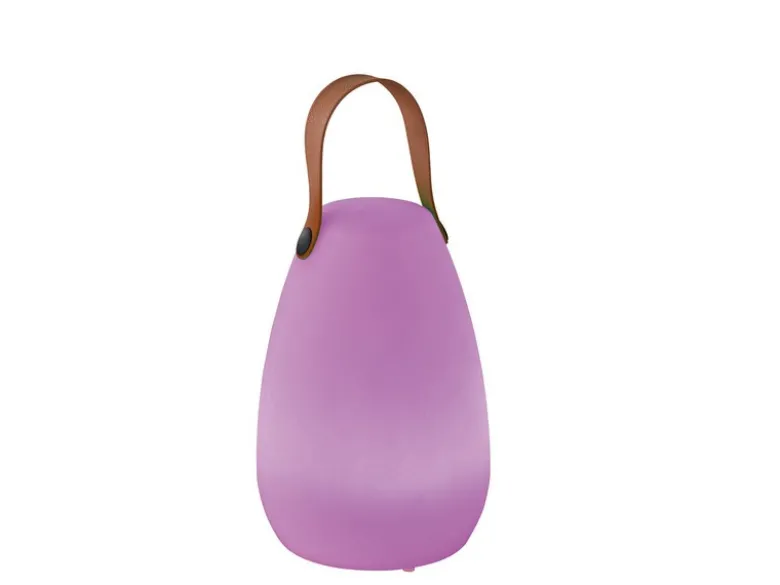 Outdoor Akku Tischlampe RUBY ohne Kabel mit RGB Farbwechsel, Höhe 20cm