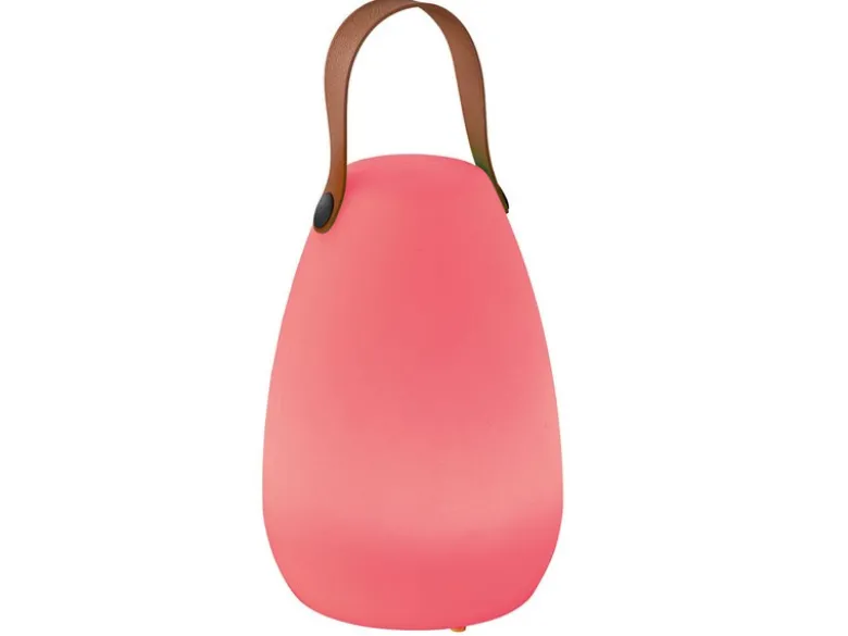 Outdoor Akku Tischlampe RUBY ohne Kabel mit RGB Farbwechsel 26cm