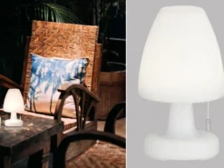 Outdoor Akku Tischlampe TERMOLI ohne Kabel - dimmbar & RGB - Höhe 25cm