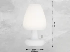 Outdoor Akku Tischlampe TERMOLI ohne Kabel - dimmbar & RGB - Höhe 25cm