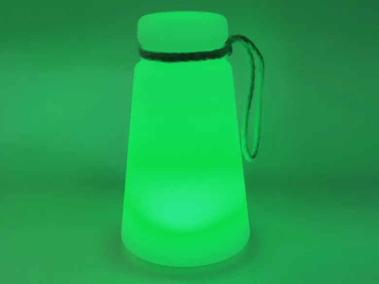 Outdoor Akku Tischleuchte BRUNO mit Fernbedienung dimmbar & RGB, Höhe 20cm