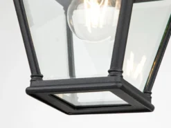 Outdoor Hängelampe BAYVIEW Kettenlaterne Landhausstil, max. Höhe 141cm