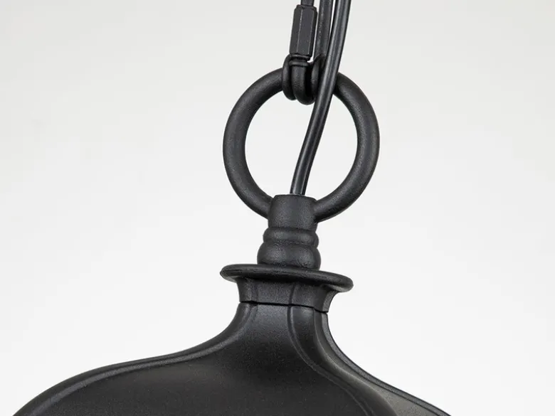 Outdoor Hängelampe BAYVIEW Kettenlaterne Landhausstil, max. Höhe 141cm
