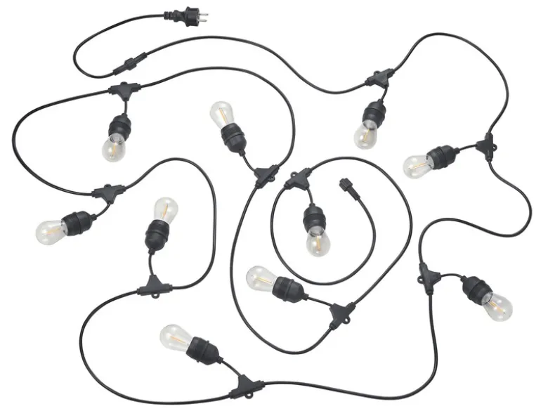 Outdoor Lichterkette CHAIN mit Netzstecker & 10 LEDs, Länge 6,5 Meter