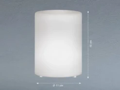 Outdoor RGB Tischleuchte CEPPO 15cm mit Fernbedienung, per USB & Solar aufladbar