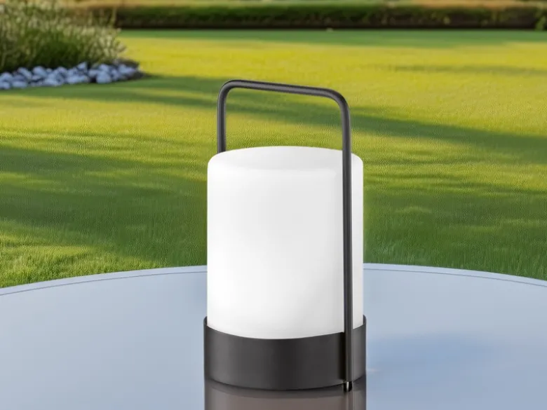 Outdoor Solar Tischleuchte CASOLI mit Fernbedienung, Höhe 20cm