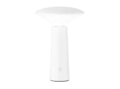 Outdoor Tischlampe PINTO Weiß Akku aufladbar per USB, Höhe 21cm