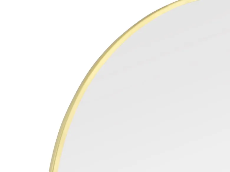Ovaler Wandspiegel JOSEPHINE mit Metall Rahmen Gold 30x70cm