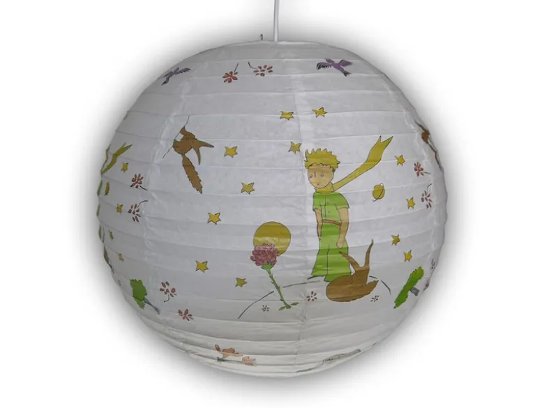 Papier Lampenschirm fürs Kinderzimmer mit "Der kleine Prinz" Motiv