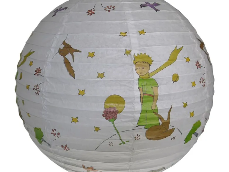 Papier Lampenschirm fürs Kinderzimmer mit "Der kleine Prinz" Motiv